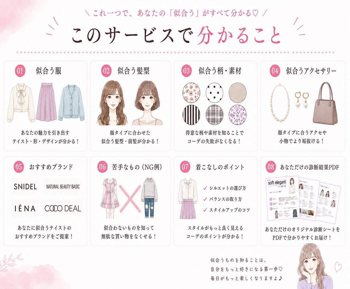 現役パーソナルスタイリストが顔タイプ診断します ｜診断迷子さん歓迎｜顔タイプ診断＋イメージ画像＋タイプPDF イメージ3