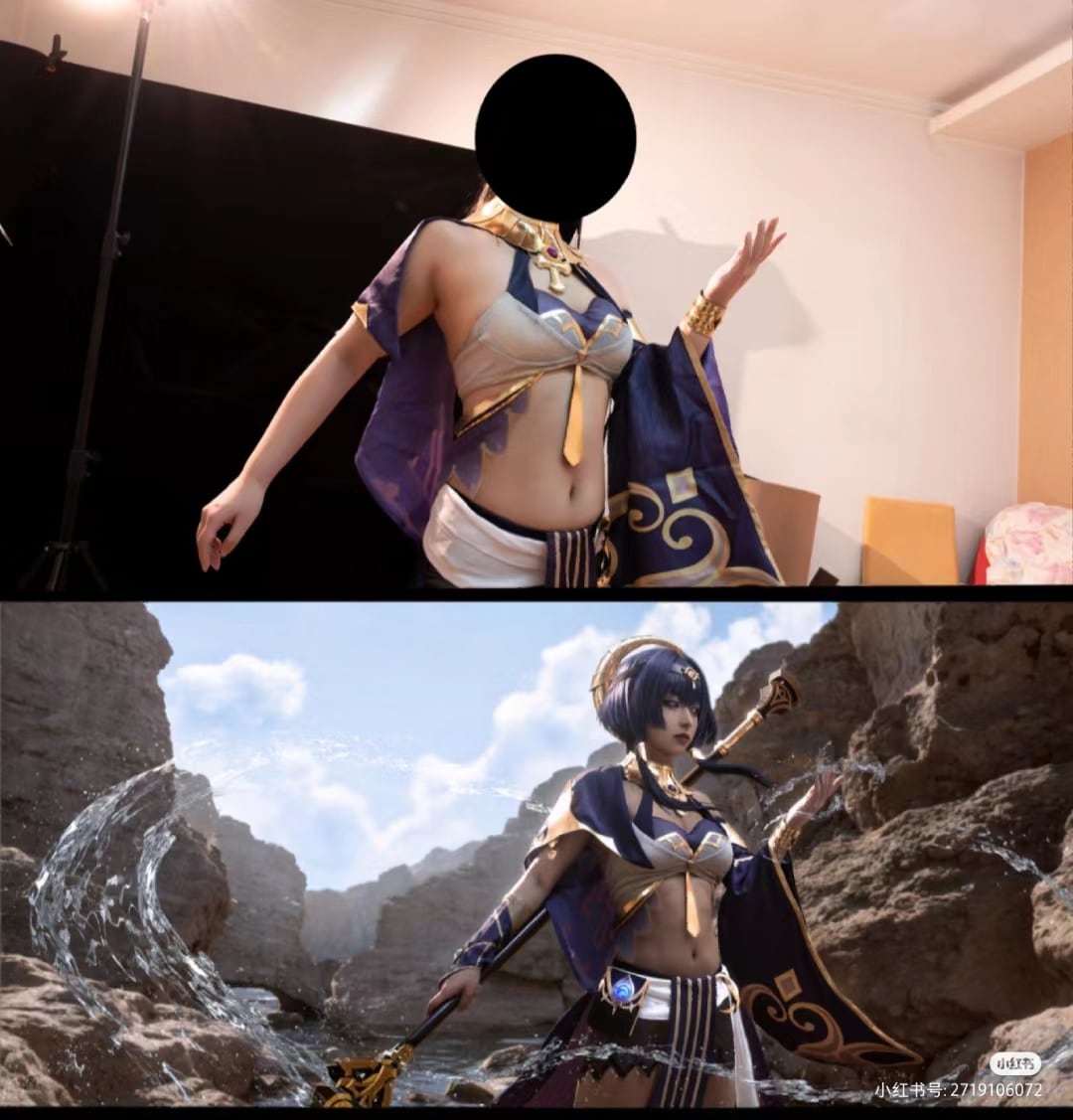 Cosplay画像修正・加工・合成できますます 顔の修正。エフェクト追加など写真をアニメに近づける イメージ6