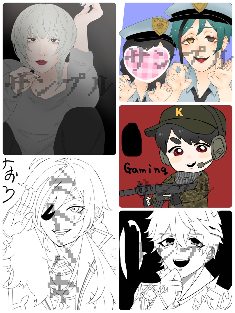 アイコンイラストオーダー承ります 貴方と好きなキャラクターetc...お好みの設定で描きます！ イメージ2