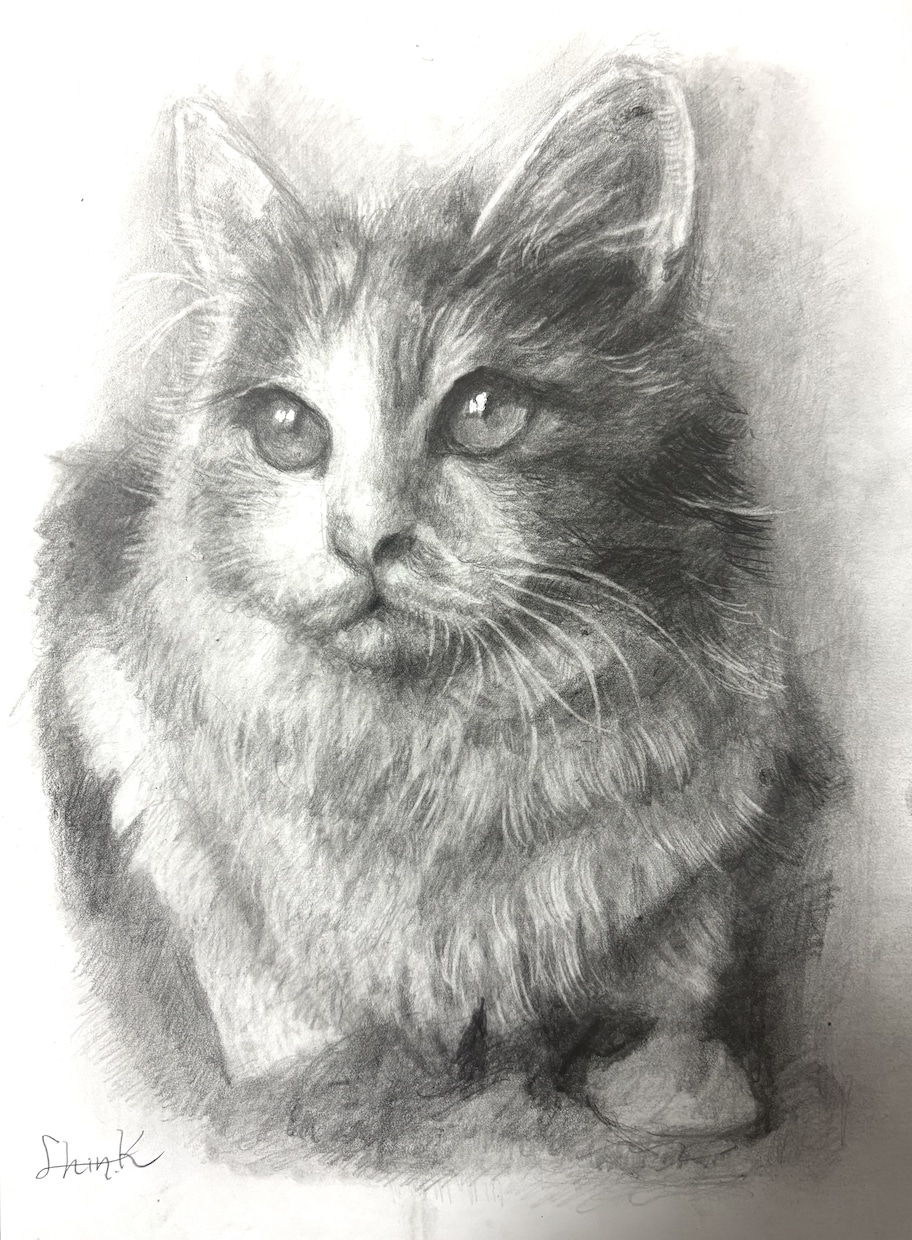 リアル鉛筆画　写真から心に残るものを制作します 思い出に残る一枚を残しませんか。 イメージ3
