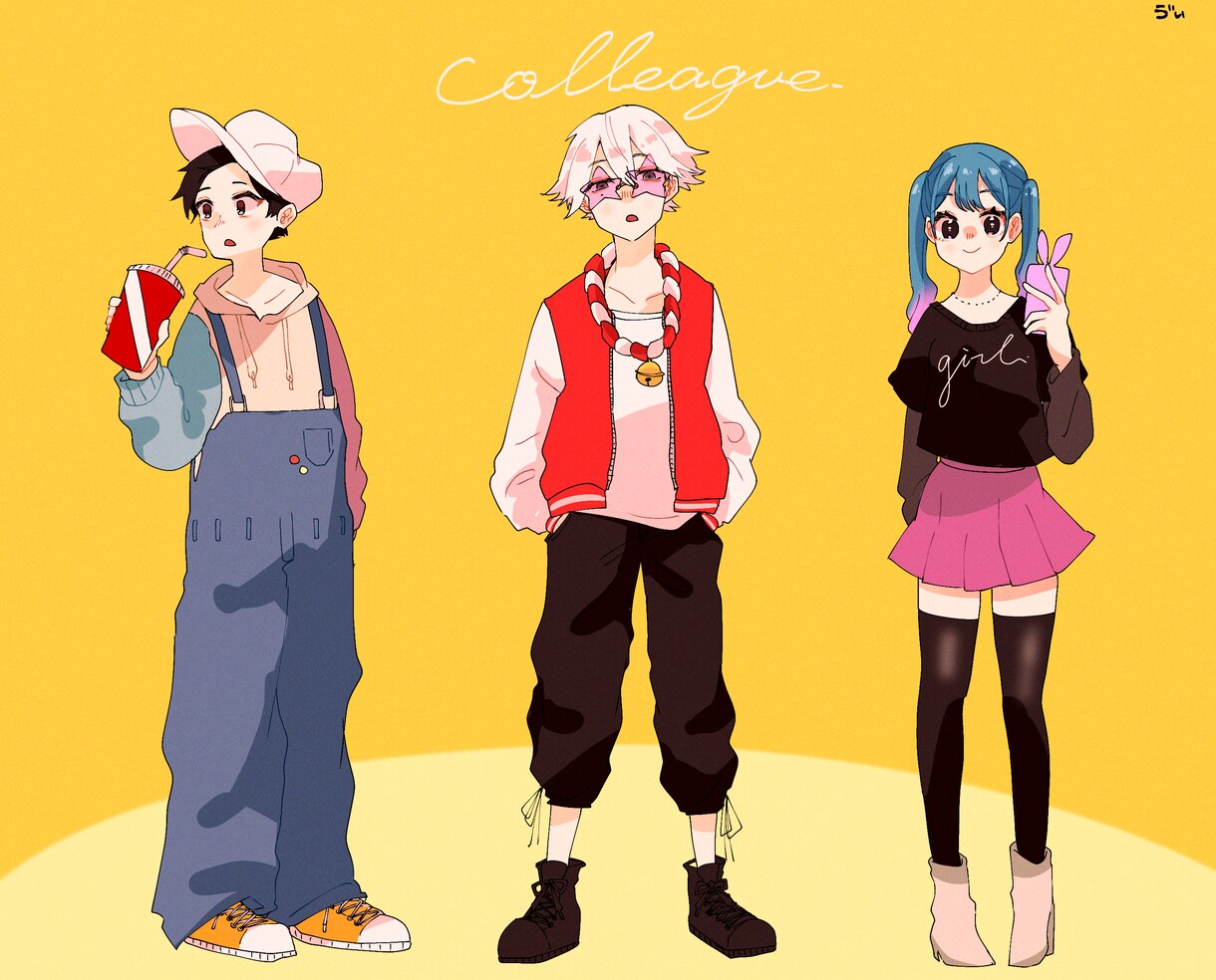 カートゥーンチックな彩度高めのイラストを描きます 他にない独特なイラストはいかがですか イメージ3