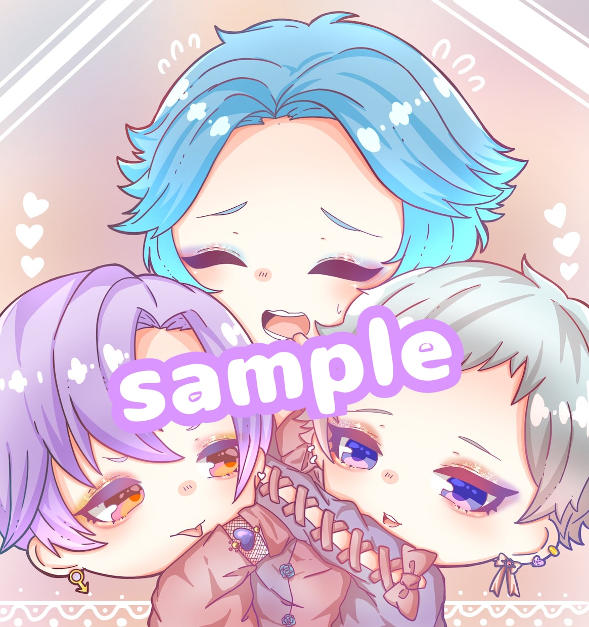 デフォルメキャラメインでイラスト制作しております アイコン、サムネ、1枚絵描かせていただきます。 イメージ1