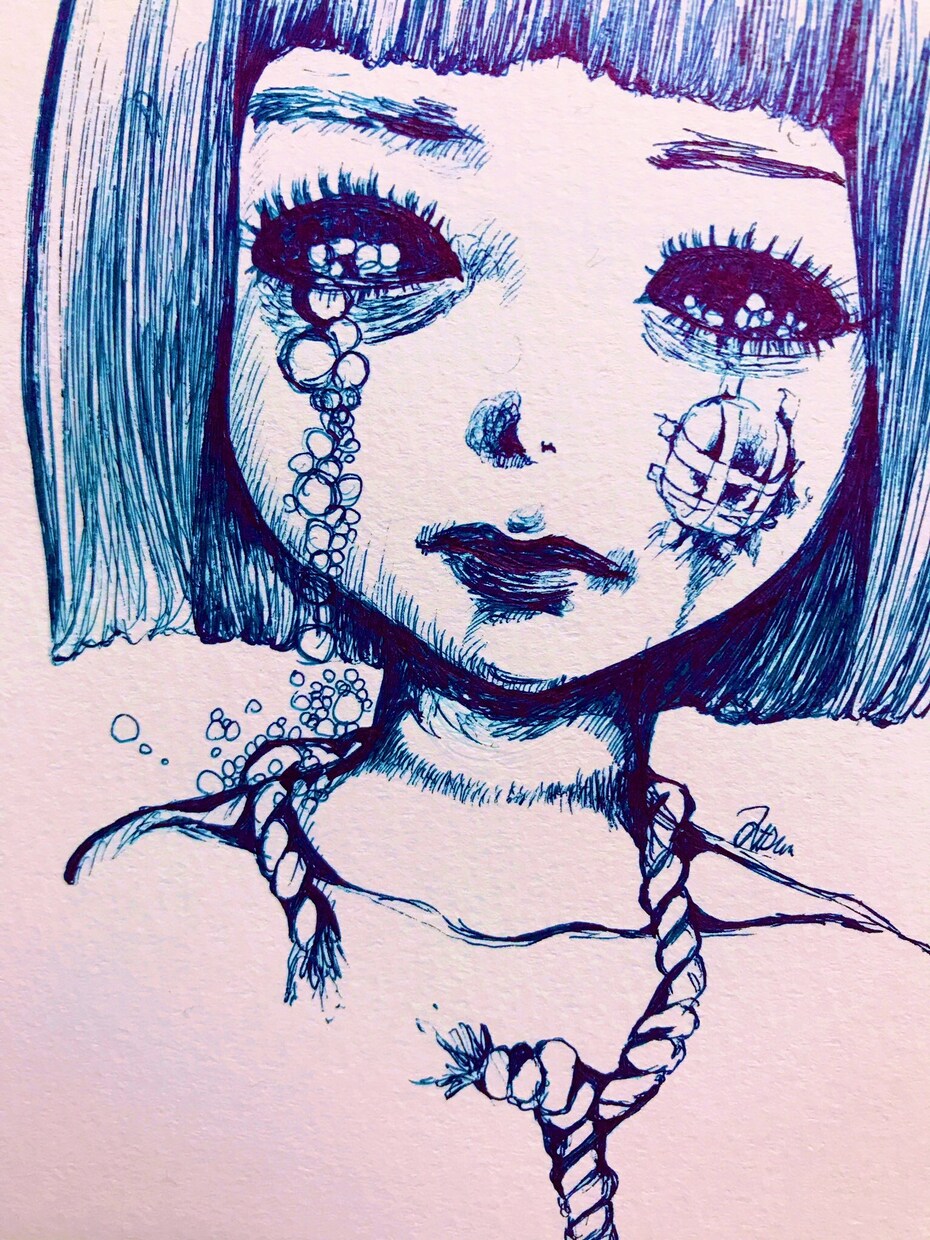 あなたの好きなモチーフでイラストを描きます 病みかわいいをテーマにしています。 イメージ6