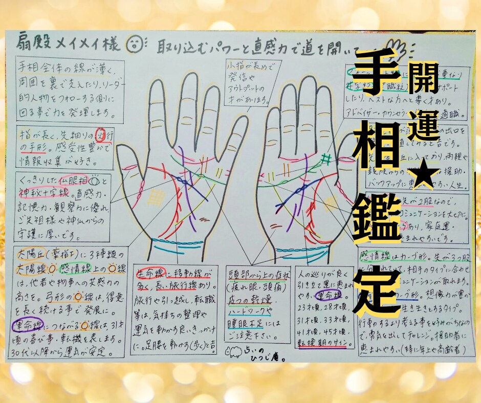 手相&数秘術鑑定★丁寧に読み解きます 〜鑑定歴10年以上の占い師が丁寧に占います イメージ4