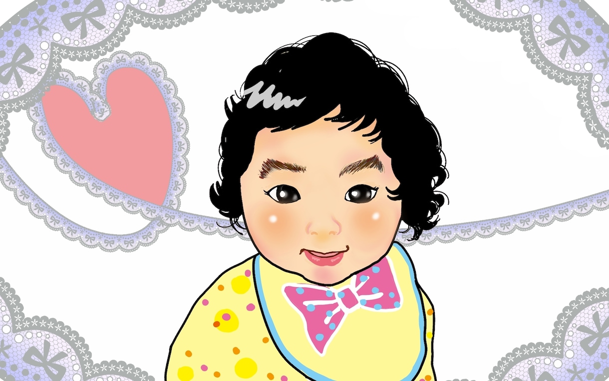 ０歳～小学生限定で似顔絵描きます お任せなら背景無料(*^^*) イメージ2