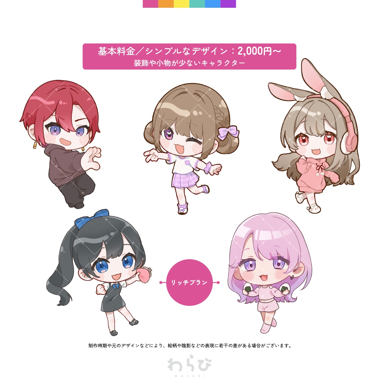 もっちりかわいいミニキャラ描きます 商用OK◎用途別プランあり！動画素材・グッズなど イメージ3