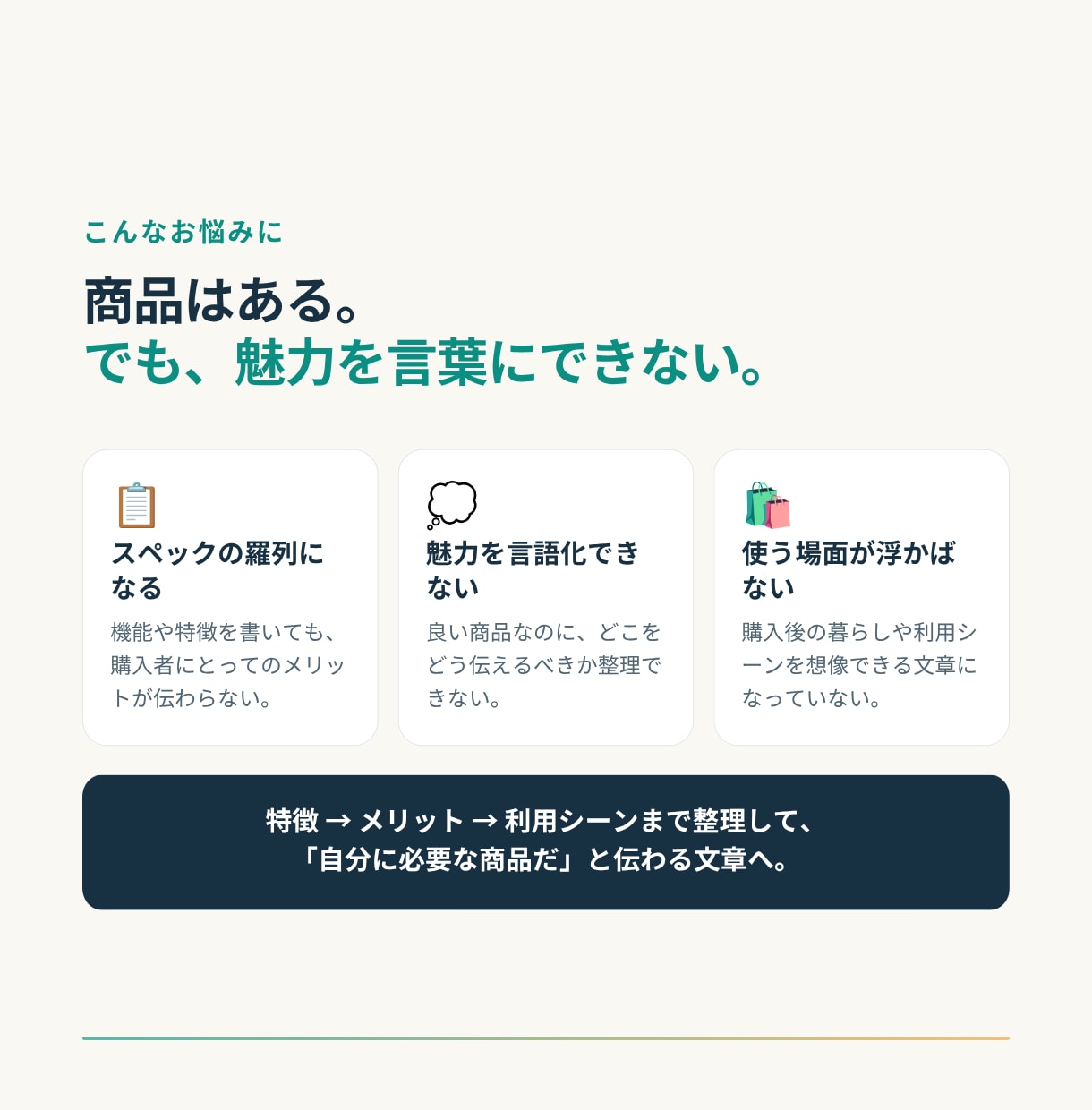 EC運営経験を活かし商品説明文を作成します 商品の特徴を「買う理由」に変える文章をご提案 イメージ2