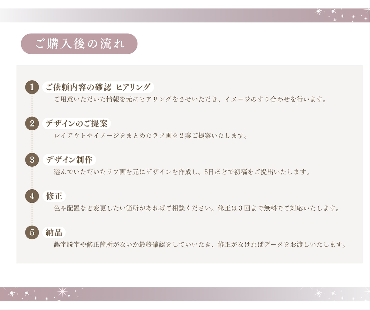 初めての方ご相談ください！チラシをデザインします 大人っぽくシンプルなデザインが得意です *:・✧ イメージ2