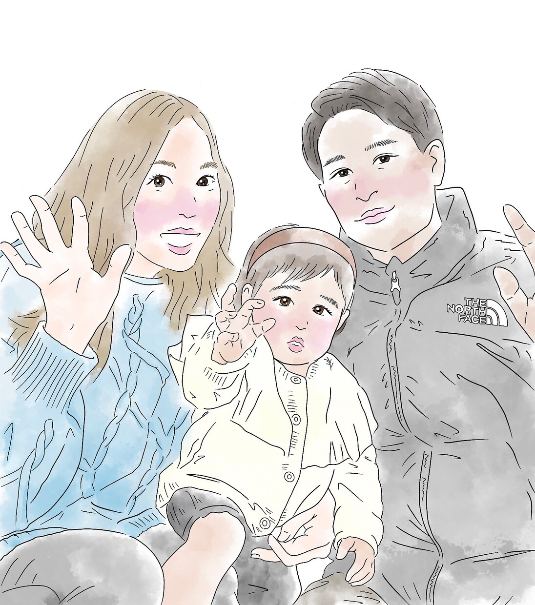 似顔絵イラストオーダー提供します 家族や恋人、友達に似顔絵をプレゼントしませんか？ イメージ2