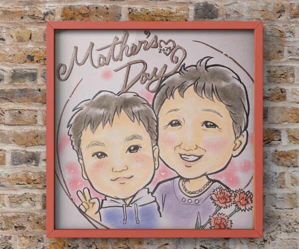 ふんわりパステルで優しく可愛い似顔絵を描いています 長寿祝い、記念日、ウェディングのプレゼントに!心暖まる似顔絵 イメージ8