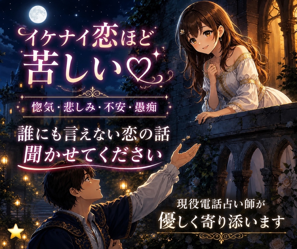 誰にも言えない恋の話に寄り添います 秘密の恋を秘密厳守で寄り添いながら伺います。 イメージ1