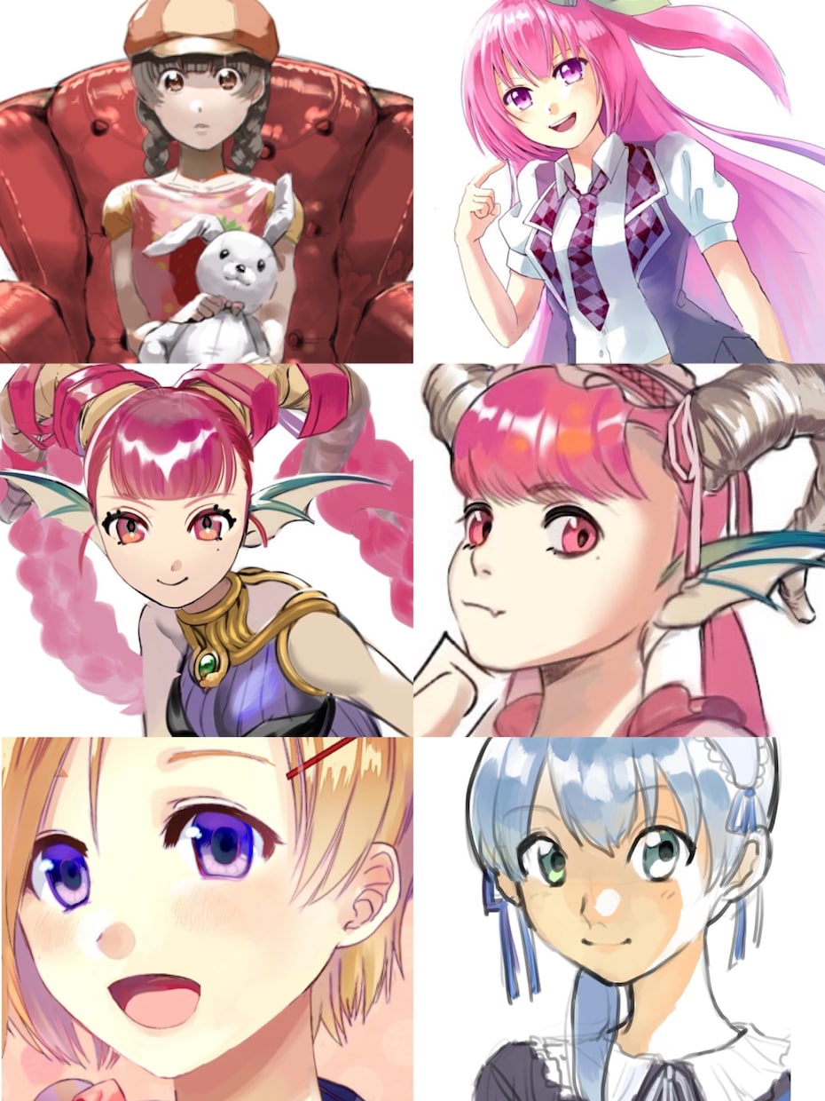 SNSアイコン描きます アイコンに使える正方形のキャラクターイラストを制作します イメージ3