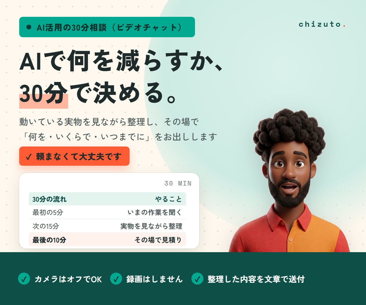 建設業のAI活用、30分で最初の一歩を決めます 施工管理10年の現場目線。実物を見せて、その場で見積りまで イメージ1