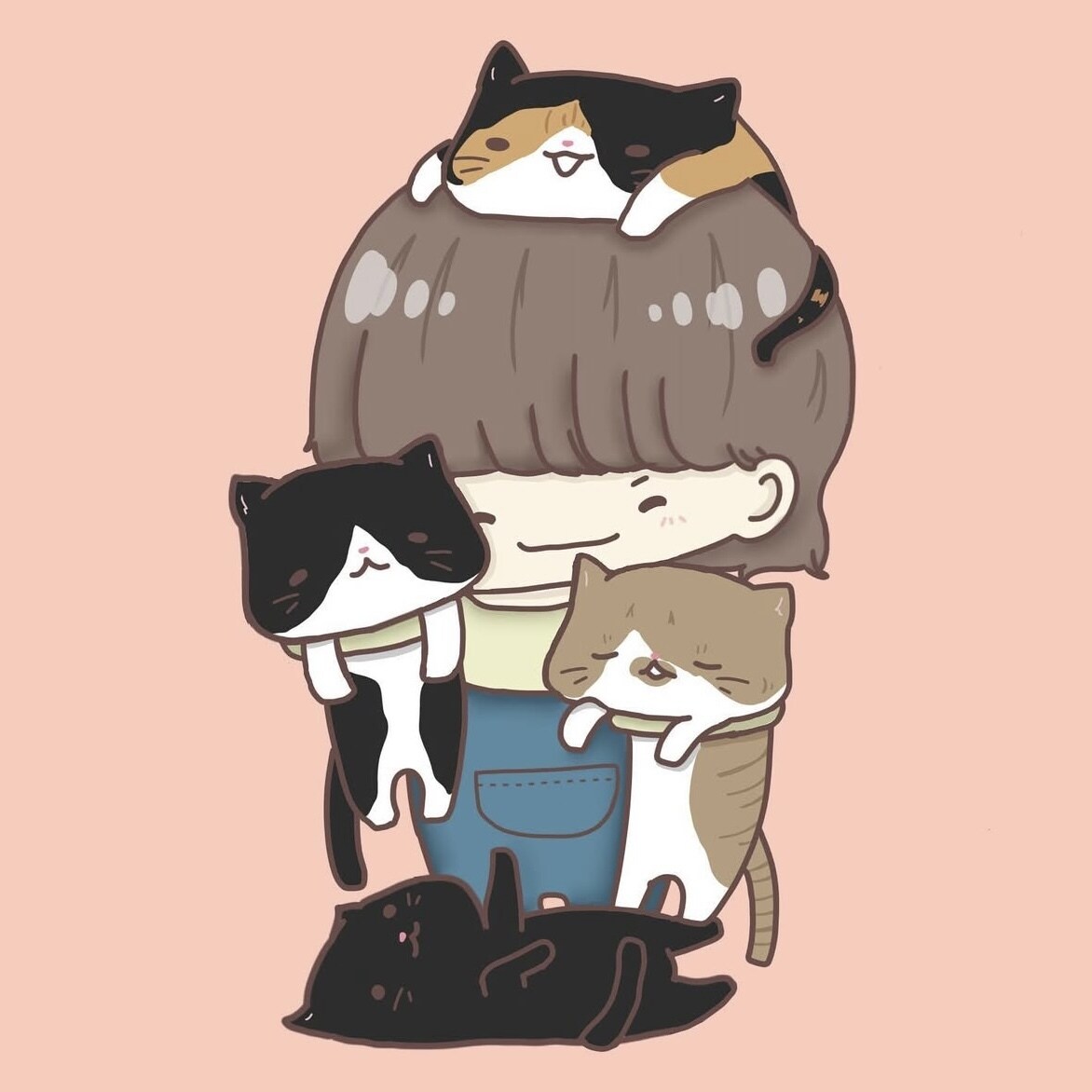 ほっこり癒されるアイコンイラスト描きます 見ると微笑むような、ゆるかわイラストはいかが？ˊᵕˋ イメージ3