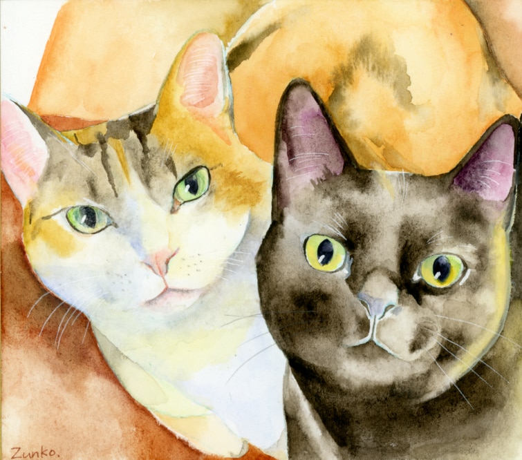 透明水彩でペットや動物の似顔絵を描きます 手描きならではの温もりを手元に。プレゼントにも イメージ9