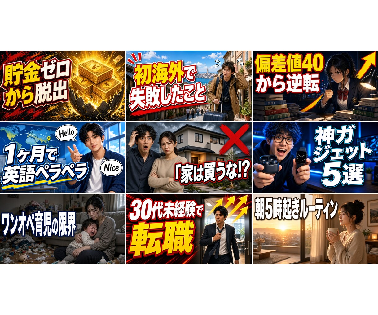 AIで人物背景を生成しサムネ作ります 写真不要。フリー素材と被りません イメージ5