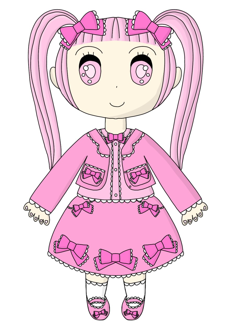 グッズのイラスト描きます デフォルメの可愛い女の子のグッズ作りたい方に イメージ5