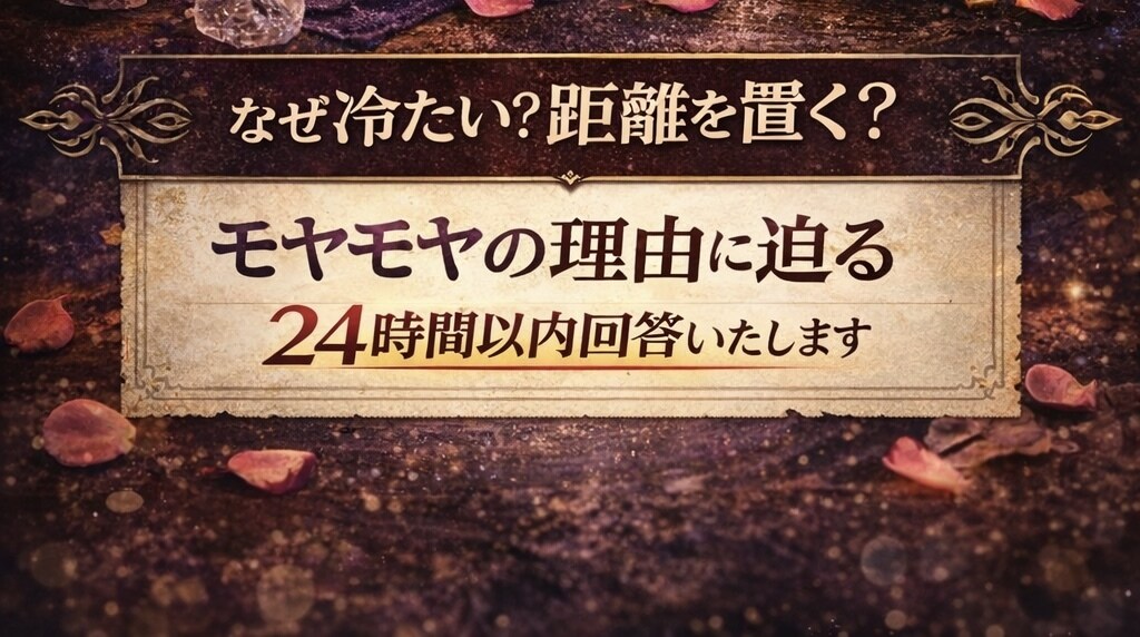 24時間以内回答〜タロット1枚引き恋愛鑑定します 恋のモヤモヤ解説、態度の理由、なぜ冷たい？なぜ距離を置く？ イメージ2