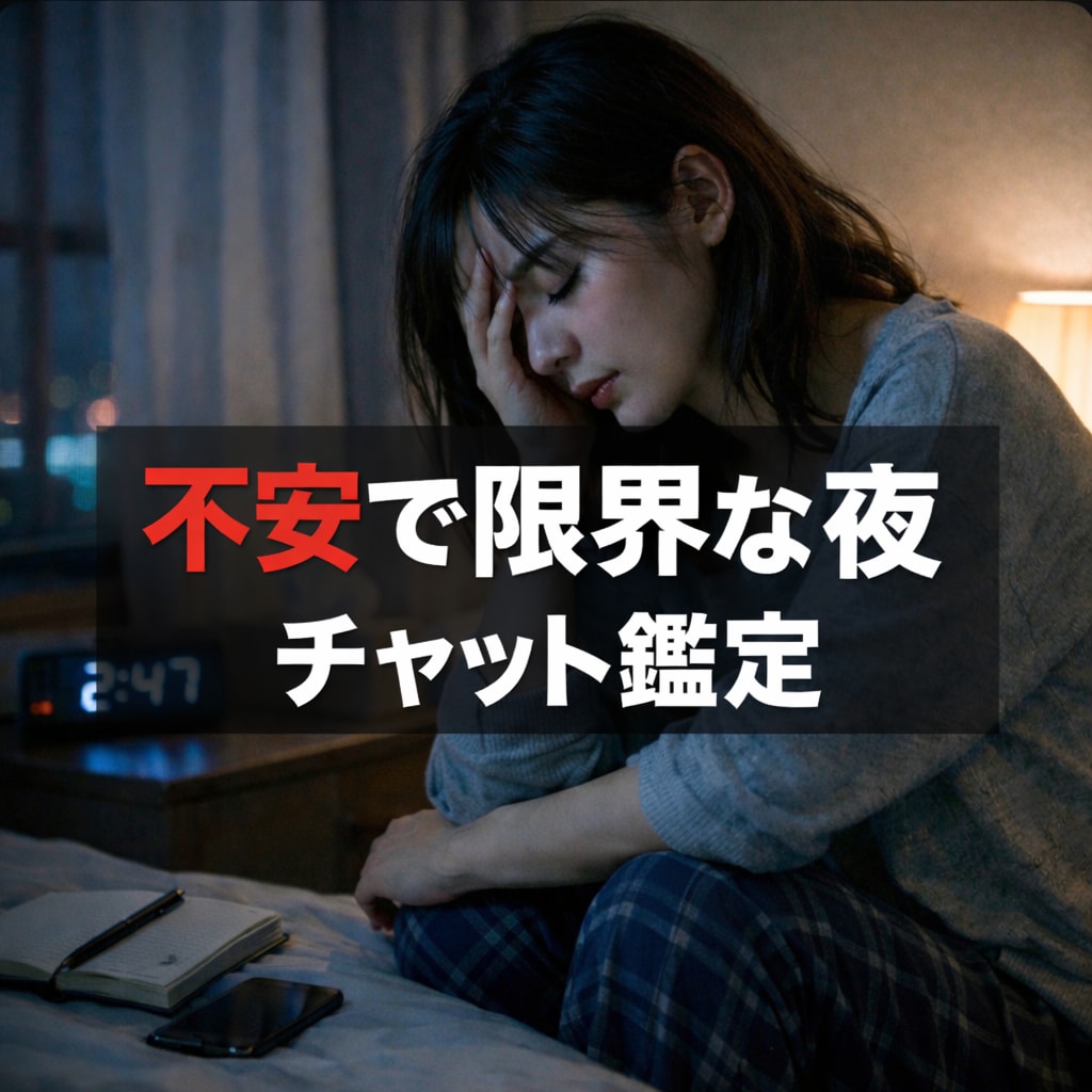 夜間限定｜霊感霊視｜10分チャット占いします 夜になると強くなる不安を、ひとりで抱えなくていい　心の整理 イメージ5