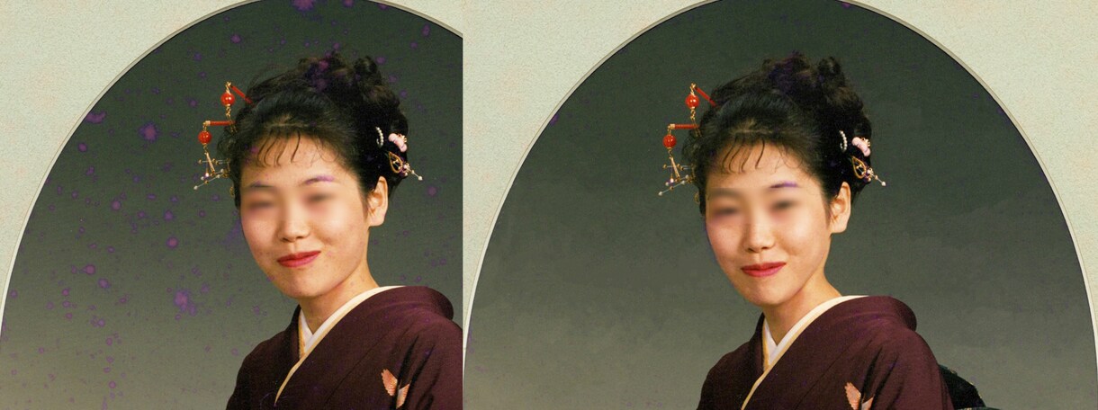 お写真のレタッチ、デジタル化も致します 画像の加工、レタッチ(傷、シミ、破れ、カラー化、褪色補正)！ イメージ9