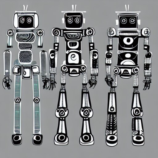 ロボットのイラストを販売しています CGで制作した各種ロボットの骨組み イメージ3