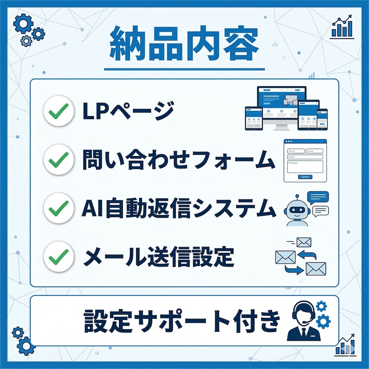 LP制作＋AI自動返信システム構築します AIで問い合わせ対応を自動化したい方へ イメージ5