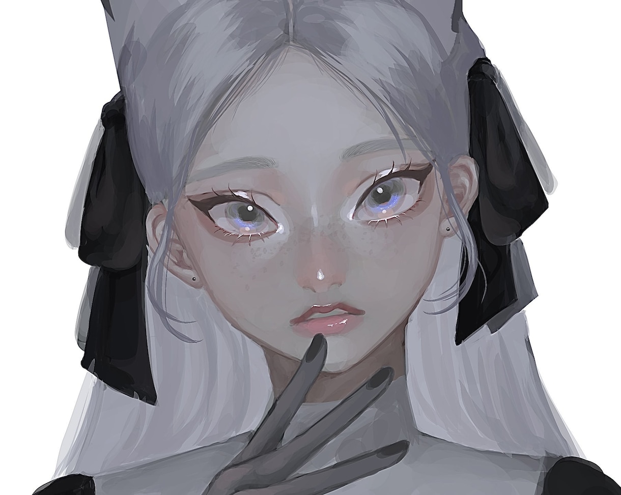 目を惹く厚塗りイラストでアイコン制作します SNSアイコンや配信背景に使用可能なイラストを制作します！ イメージ5