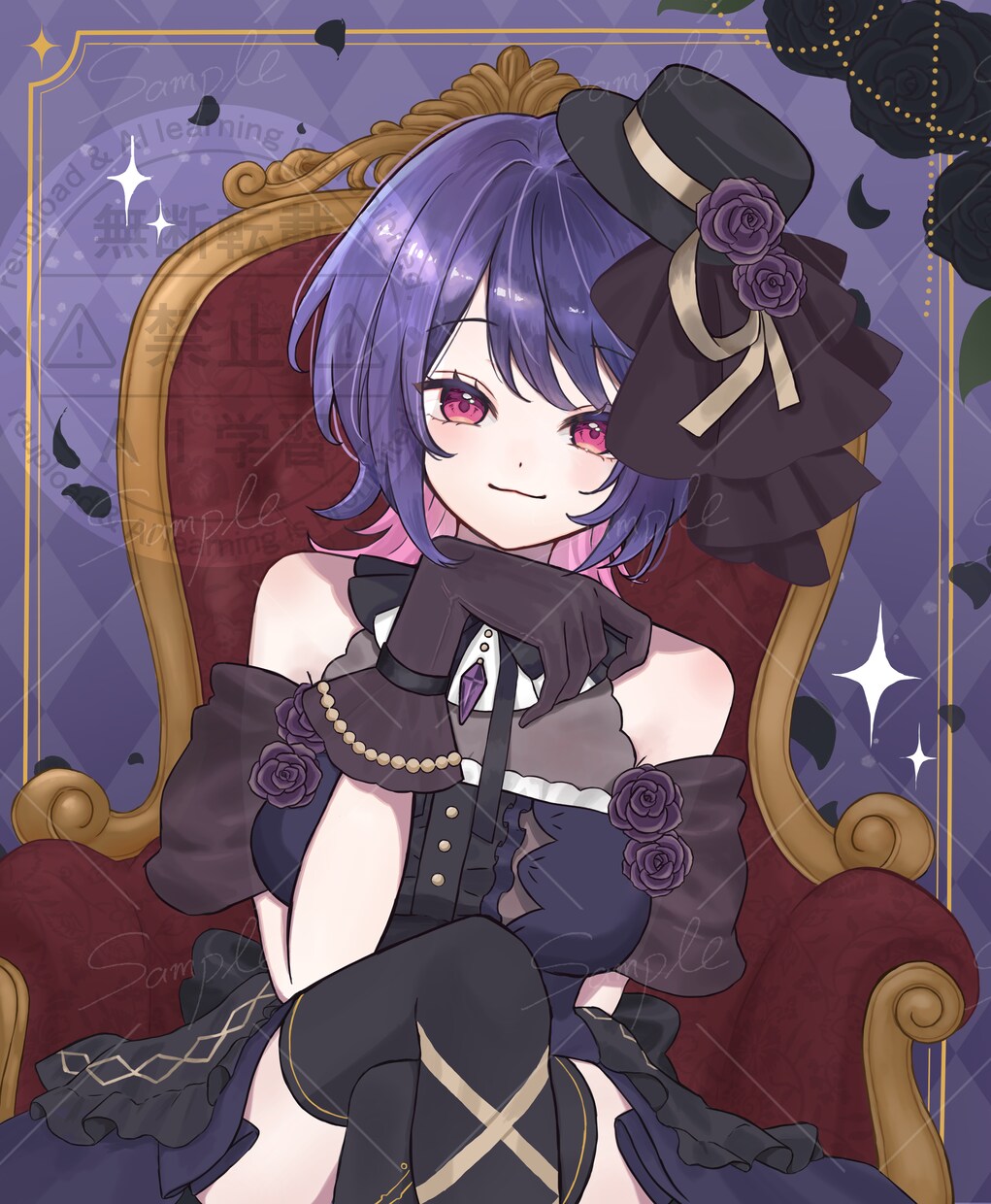かわいいイラスト作成致します アイコン・ヘッダー・サムネイル等女の子を可愛くお描きします！ イメージ4