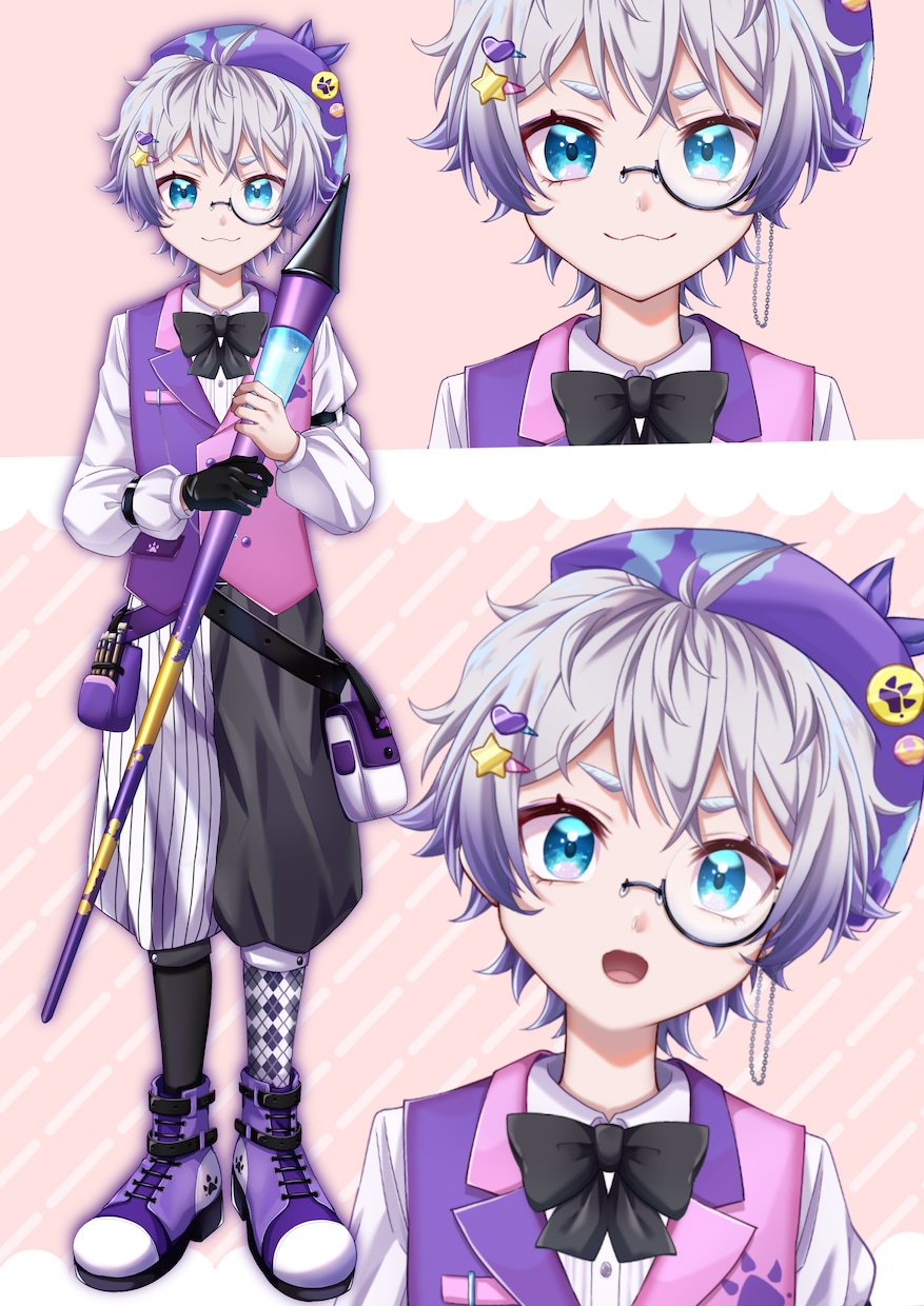 可愛いV制作！パーツ分け絵制作&三面図制作します 実績多数のイラストレーターがVデビューを徹底サポート！ イメージ2