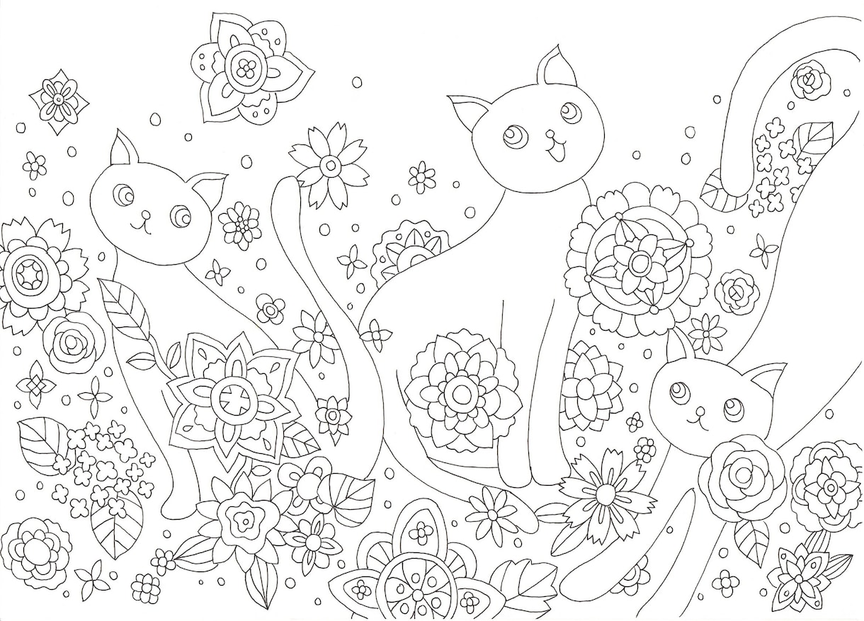 オリジナル塗り絵・イラストを制作します 楽しい塗り絵をつくりませんか。線画イラストとしても活用OK。 イメージ5