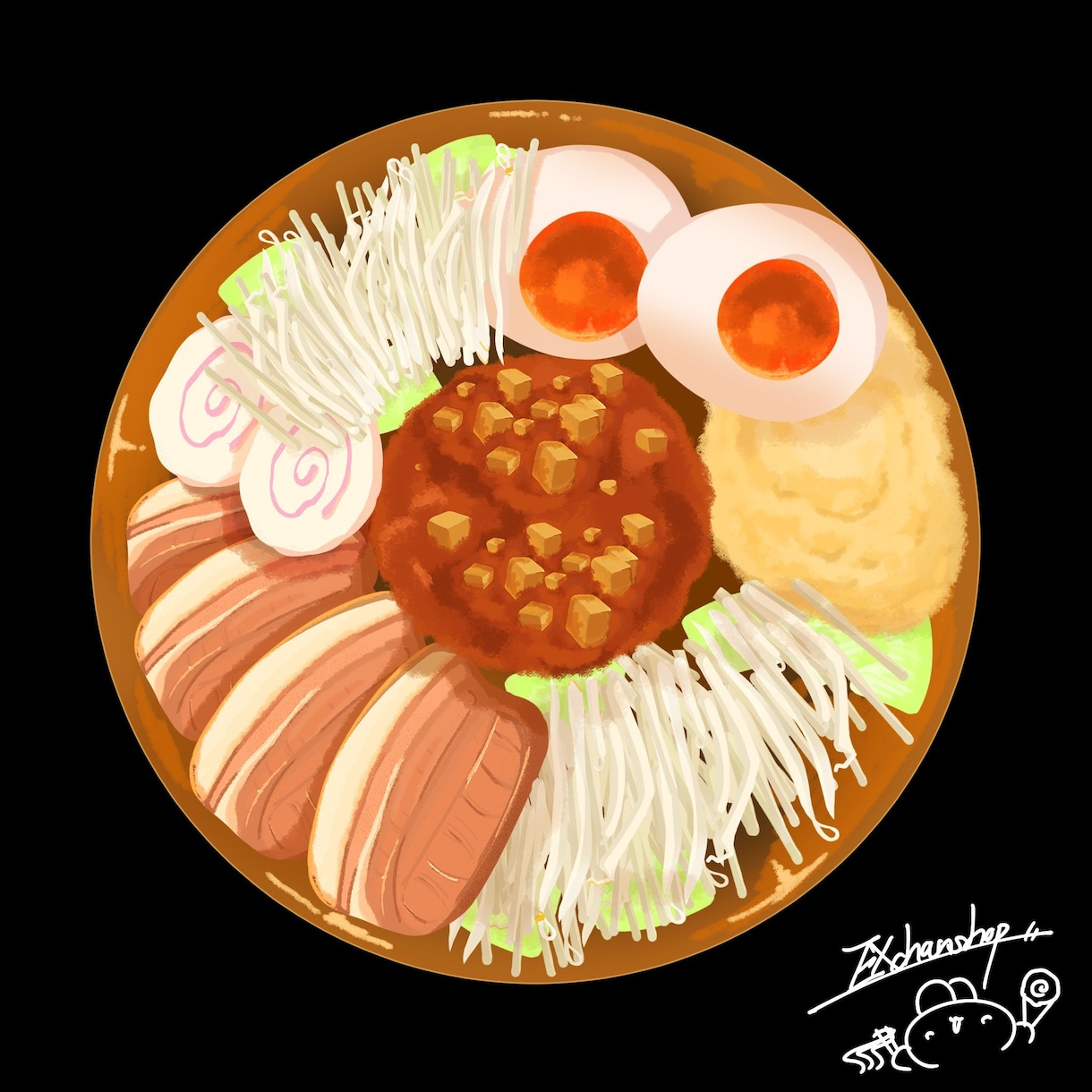 美味しそうなポップな食べ物のイラストを描きます アイコンだけではなく３Dテクスチャなど様々な用途に使えます イメージ6