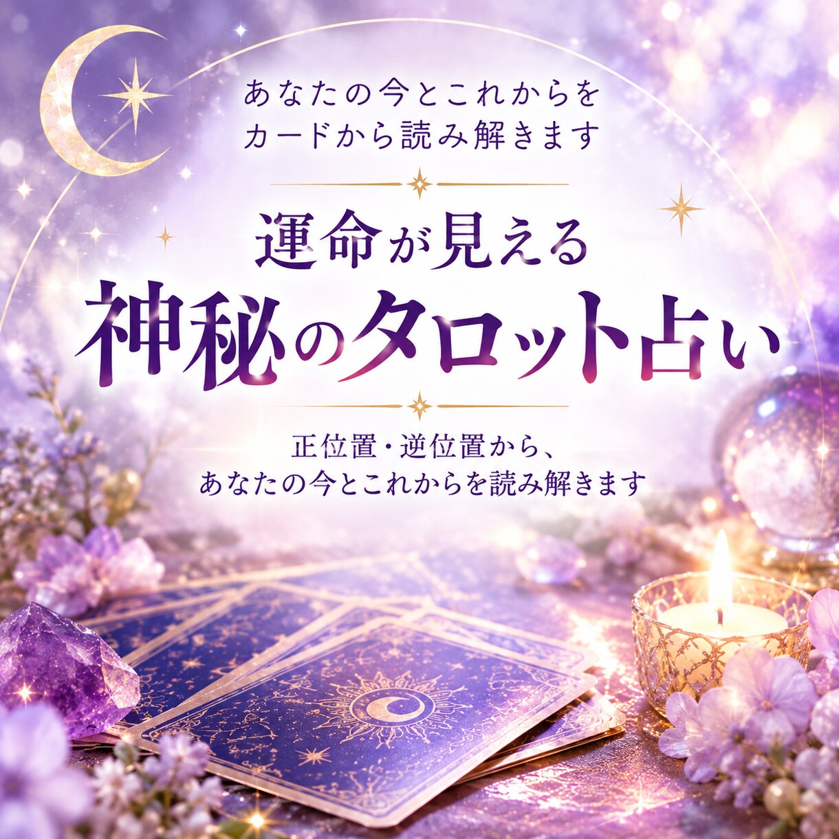運命が見える神秘のタロットで占います 正位置・逆位置から、あなたの今とこれからを読み解きます イメージ1