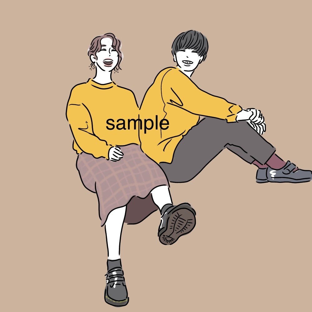 商用OK◎フルカラー 全身イラストをお描きします お洒落でシンプルなSNSアイコン/待ち受け/挿絵etc イメージ7