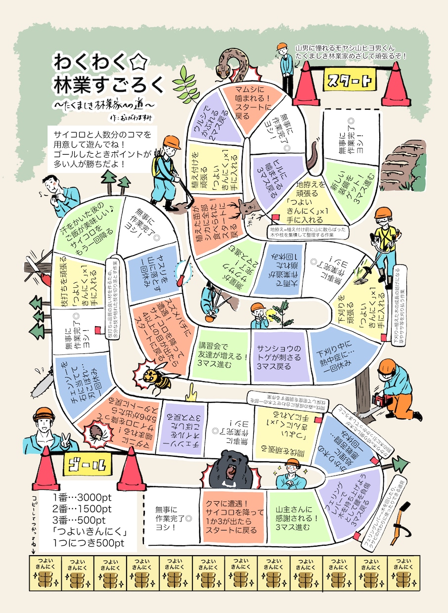 自然教室や森林学習向けのパンフレットを作成します かわいいイラストで楽しく学ぼう！ イメージ3