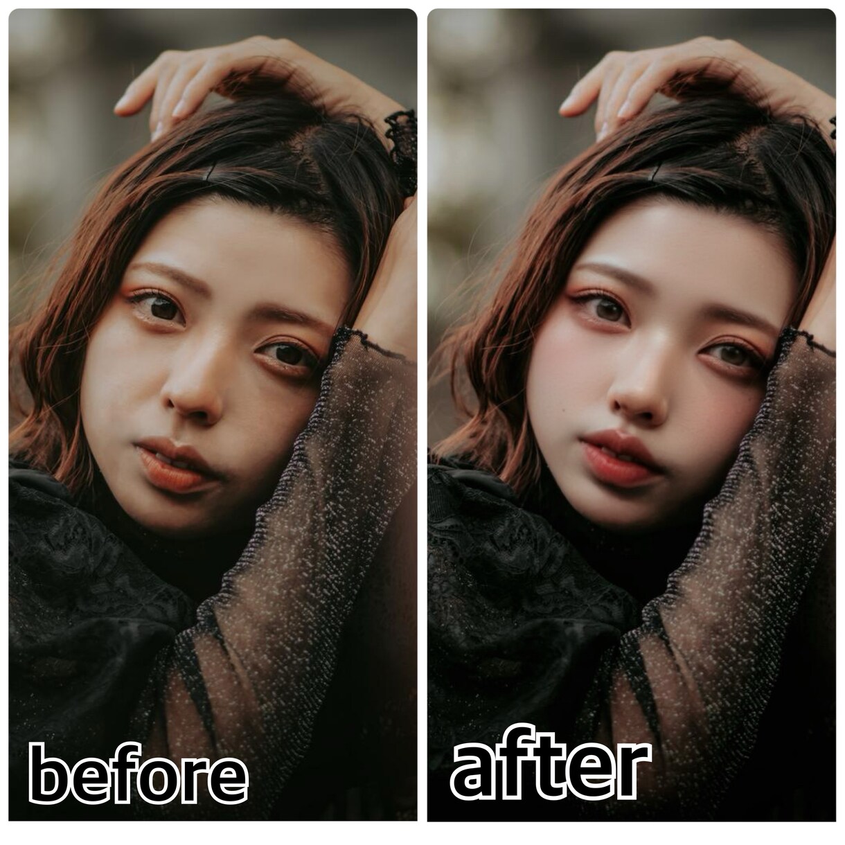 お写真のレタッチであなたの綺麗お手伝いします 韓国アイドル風や二次元風な加工からナチュラルまで！ イメージ3