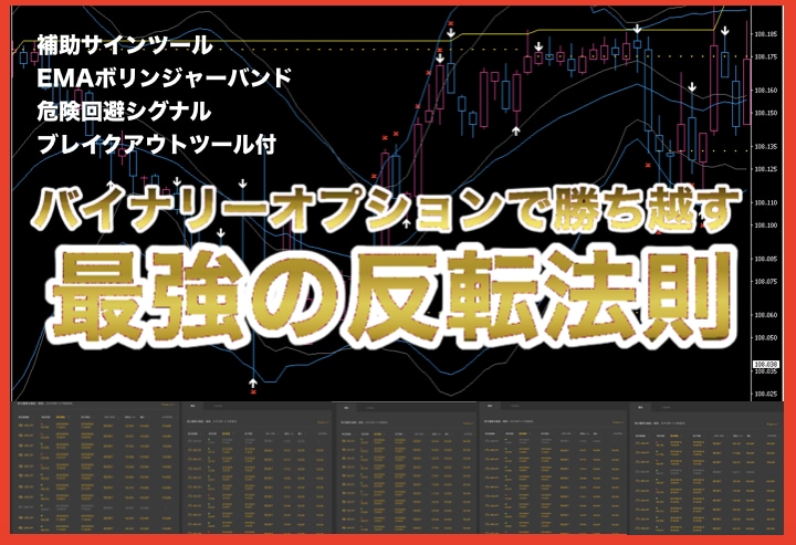 バイナリーオプション最強の反転法則を教えます 補助ツールを使って学ぶ反転ポイントマスタープログラムです