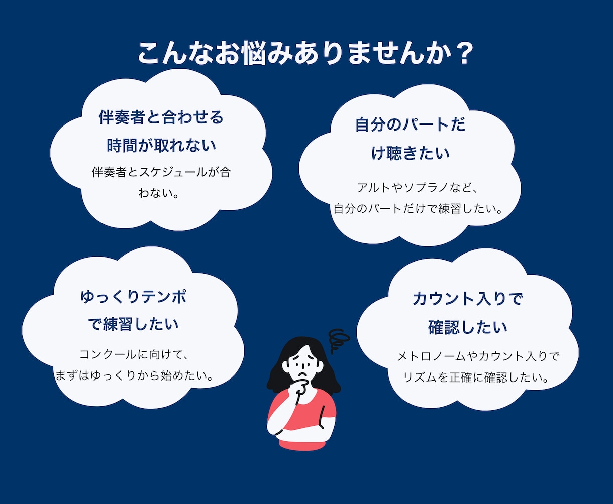 合唱・器楽・声楽のピアノ伴奏音源制作します テンポ変更も対応。効率的な練習音源を制作します イメージ2