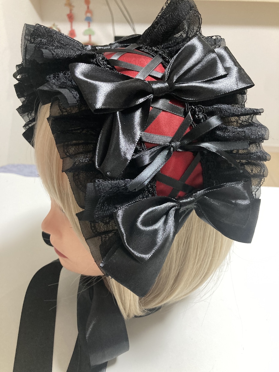 ヘッドドレス製作します オリジナル１点もの！アイドル、V系、ロリータさん イメージ3