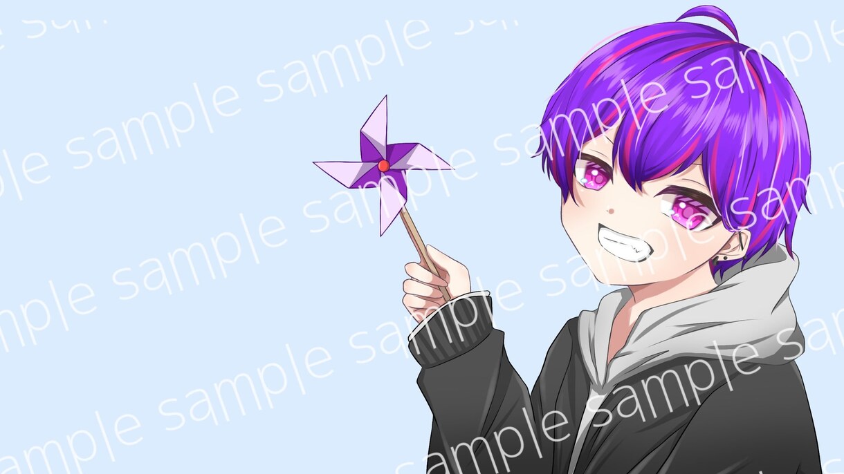 歌ってみたなどのサムネイルイラスト作成いたします 可愛くかっこよくあなたのキャラクターを描きます！ イメージ4