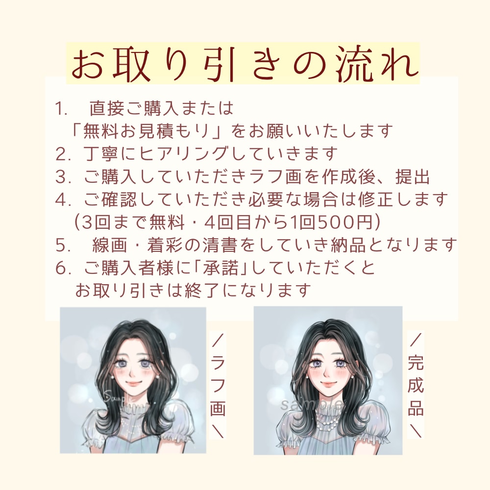 透明感×可愛い♡SNSで映えるアイコン描きます 【先着5名様のみ基本料金3000円！】女の子の理想を形に◎ イメージ7
