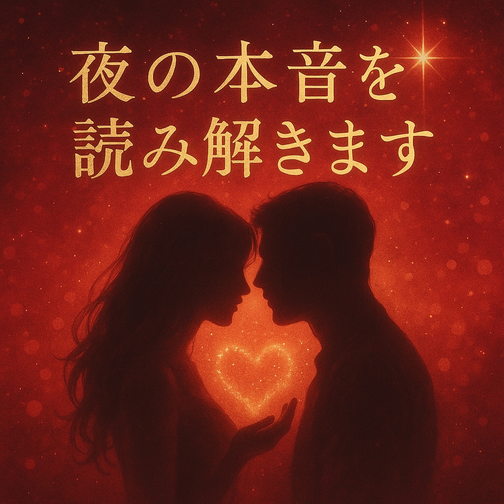 彼が夜に抱く“本音と欲望”を読み解きます 心理×タロット×他占いで本音を読み解きましょう イメージ1