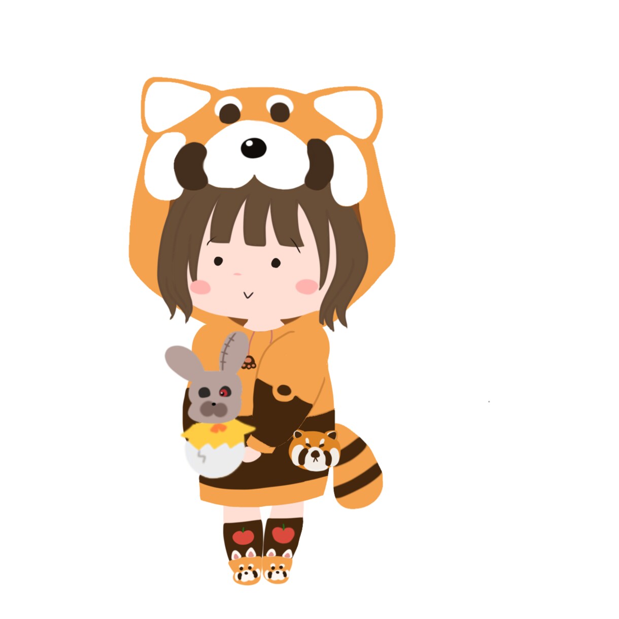 ちびキャラのアイコンを作成します ふんわりとした丸みを帯びた優しい可愛いイラストです。 イメージ6