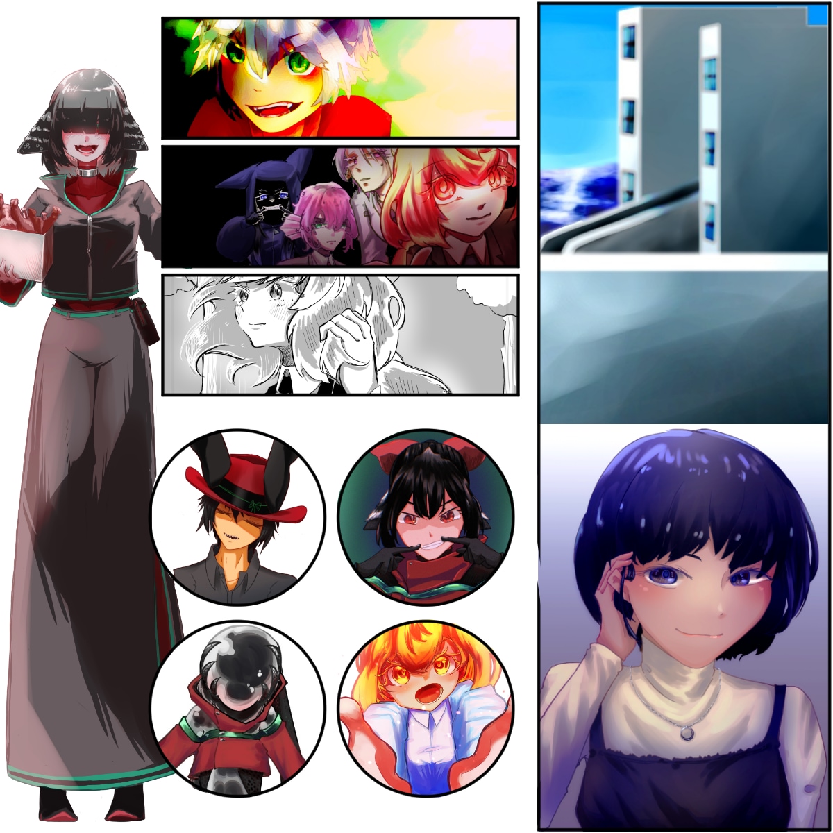 一ヶ月分❨月2回 ❩/ イラストを代わりに描きます 一次創作•オリキャラのイラストを手が足りない方向けに描きます イメージ3