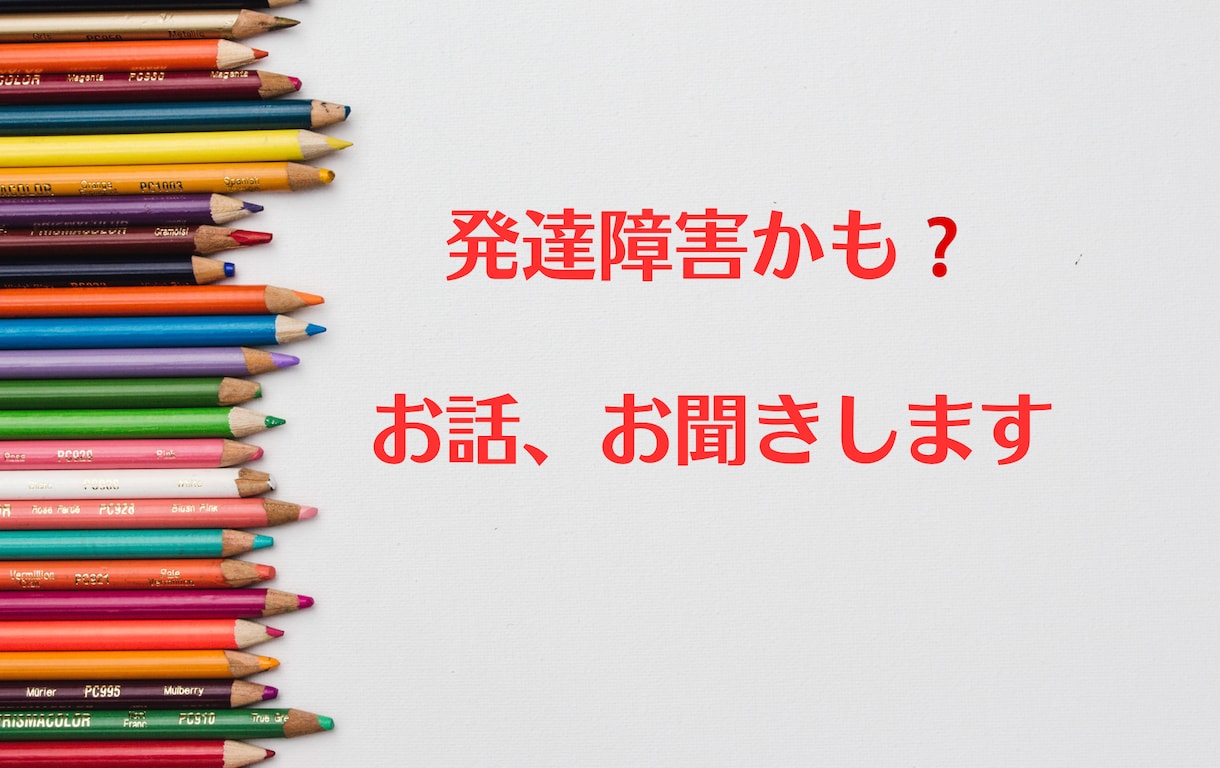これって発達障害？、と不安な方のお話、お聴きします 自分が、夫が、妻が、子供が、親が、発達障害かも、と不安な方へ イメージ1