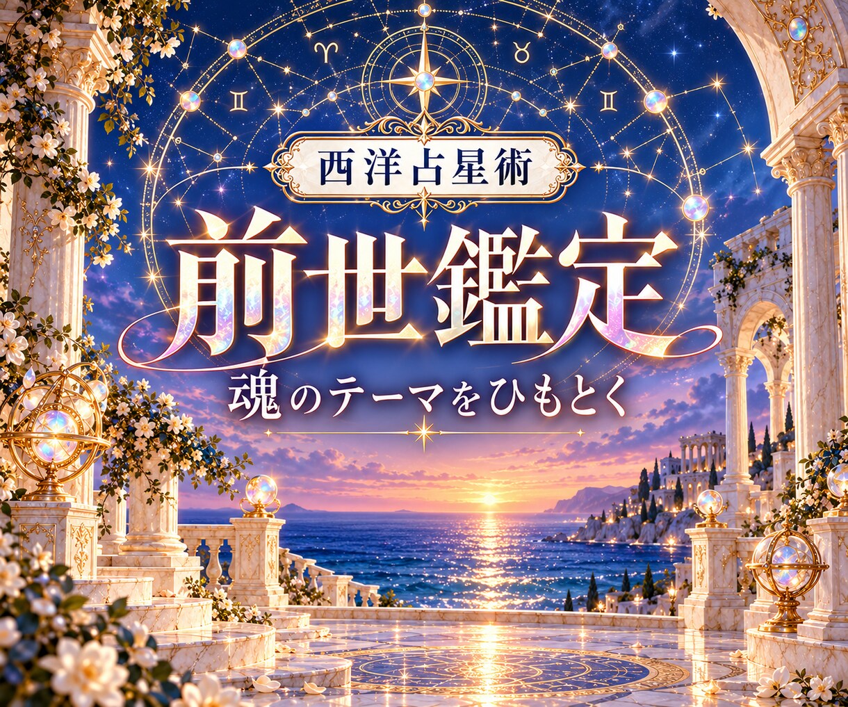 西洋占星術で前世にまつわる魂のテーマを読みます 心に残る出来事から、今のあなたに眠る力を見つける イメージ1