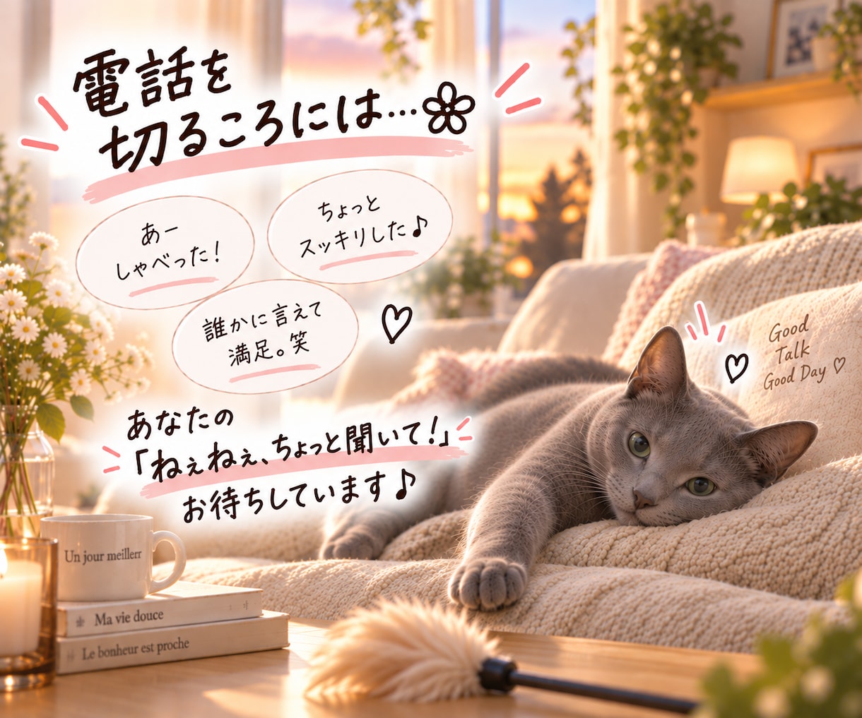 短時間専用ꕥ 今！この気持ち聞いて！をお聴きします ホントにどーでもいいけど誰かに話したい！ イメージ6