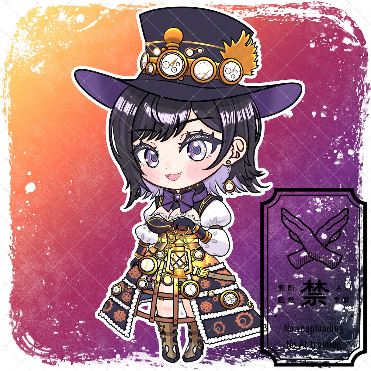 商用利用可！衣装も魅せるミニキャラを描きます ライバー活動をお手伝い！リッチな仕上がりのデフォルメイラスト イメージ7