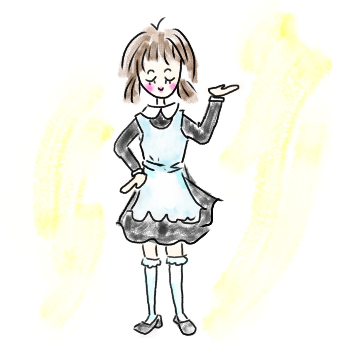 ゆるふわ下手感オシャレな女の子のイラスト描きます 商用OK、女の子ファッションのイメージをイラストにします！ イメージ10