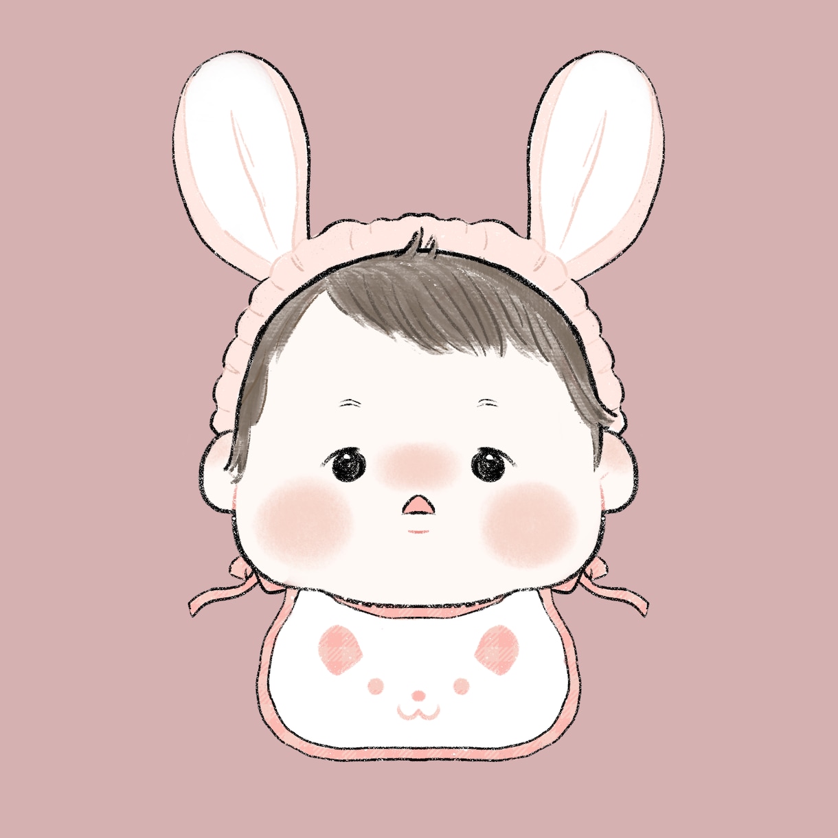 大切なお子様のイラストを優しい雰囲気で作成致します お子様の成長を唯一無二のイラストで残しませんか イメージ2