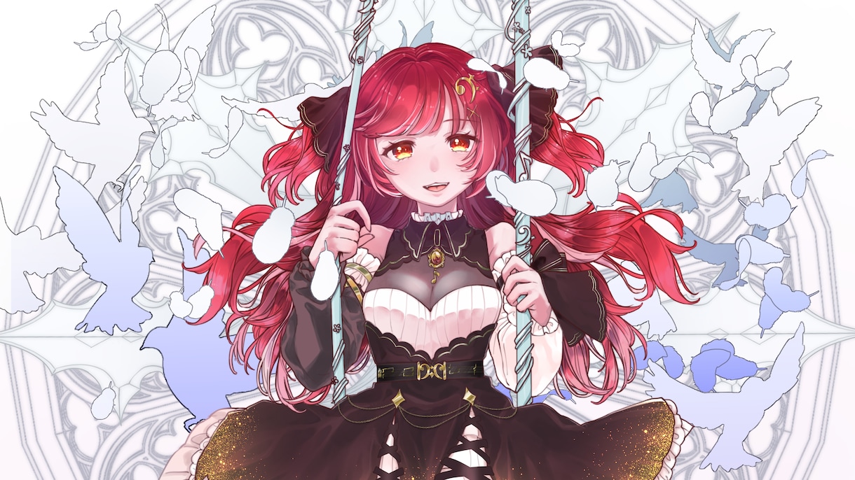 一枚絵/MV等☆かっこいいイラスト描きます 実績100件以上！グッズ/アイコン/立ち絵もお任せください✨ イメージ10